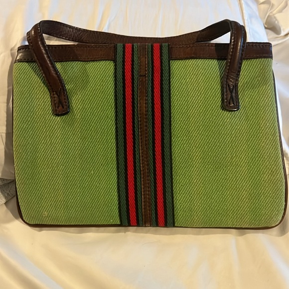 Green and Brown Women's Bag - Picture 2 of 3